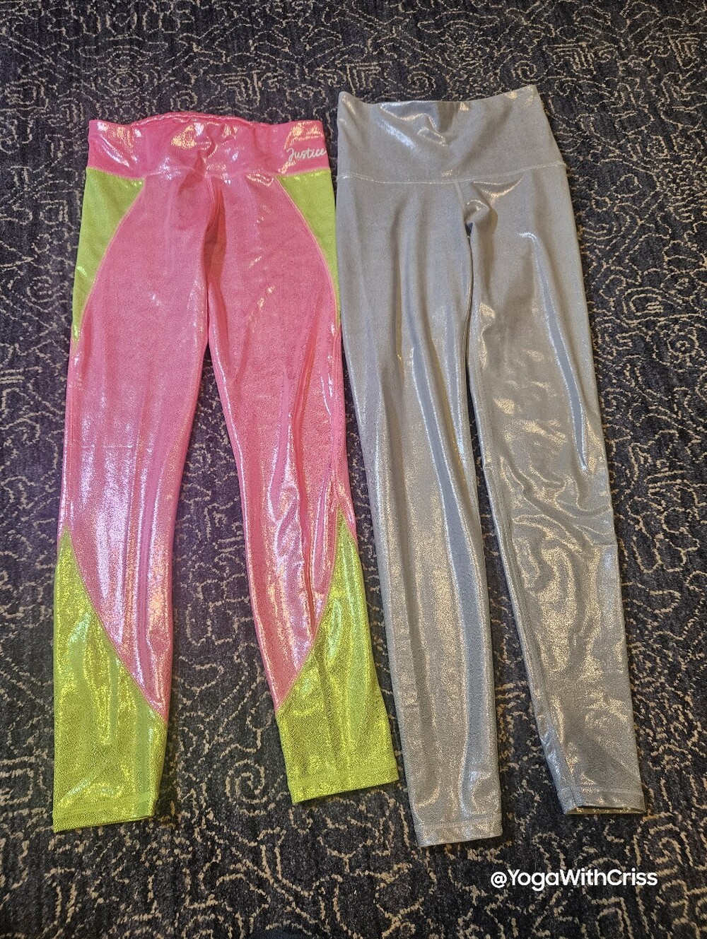 Bundle Old Navy size S / Justice size girl's XL sparkling leggings